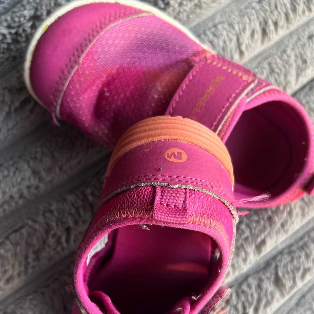 Merrell Kids' Vibrant Pink and Orange Sneakers